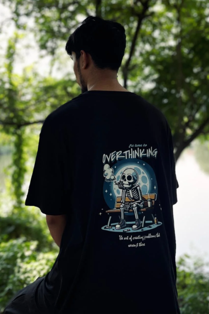 Overthinking Premium Drop Shoulder T-Shirt 🔥