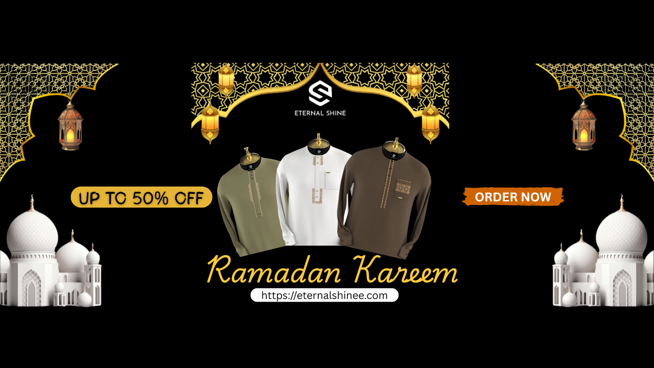 Gold and Black Elegant Ramadan Sale Etsy Cover Photo (YouTube Thumbnail)